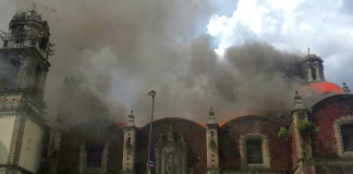 incendio iglesia CDMX